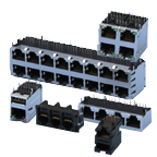 RJ45 Modular Jacks, Modular Plugs, Magnetic Jacks, Ganged Jacks, CAT6, CAT6A and RJ45 cable accessories from Adam Tech, Moxie Inductor, Novasom Industries, Silergy, Pinrex, Panduit and VPG Micro-Measurements