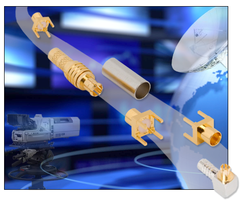 Amphenol RF 12G 75 ohm MCX connectors optimized for 4K and Ultra-HD broadcast applications