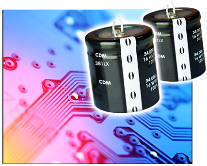 Cornell Dubilier Electronics Ultra-Low-Profile (ULP Series) Aluminum Electrolytic Capacitor