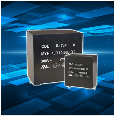 Cornell Dubilier Electronics MYH series of Y2, EMI/RFI Suppression Capacitors