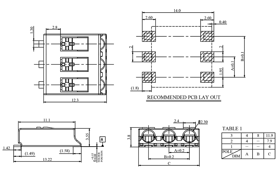 ECE Excel Cell Electronics EBTL40 Terminal Block Connectors