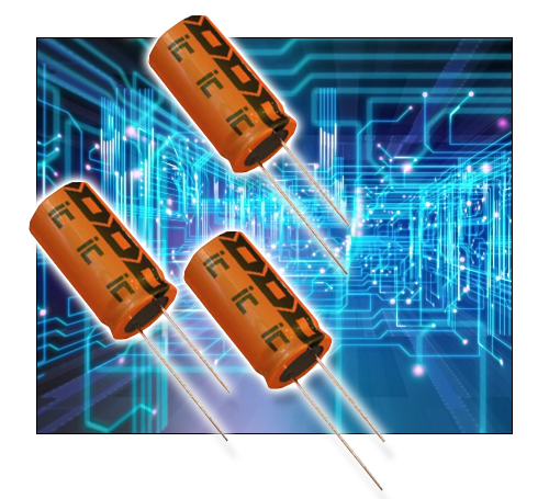 Illinois Capacitors HJR Series of Radial-Lead General Purpose Aluminum Electrolytic Capacitors