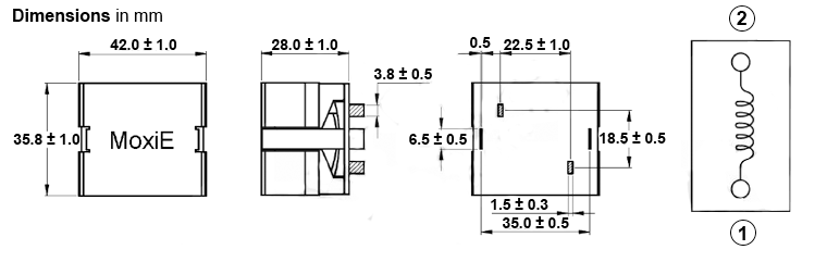 MoxiE MOX-HCPI-4233 Series Flat-Wire Power Inductors