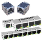 RJ45 Modular Jacks, Modular Plugs, Magnetic Jacks, Ganged Jacks, CAT6, CAT6A and RJ45 cable accessories from Adam Tech, Moxie Inductor, Novasom Industries, Silergy, Pinrex, Panduit and VPG Micro-Measurements