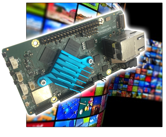 Novasom Industries M9 Single Board Computer (SBC) with USB extender and low level GPIO