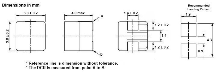 Sumida CDB38D38 line of high-efficiency power inductors