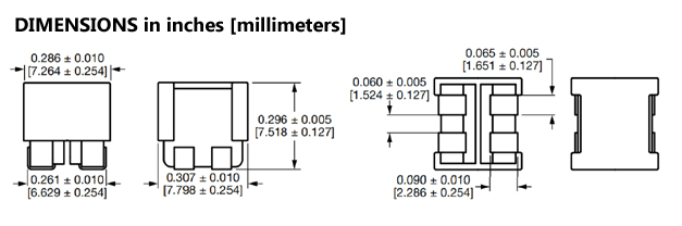 Vishay Dale IHLD-2525GG-5A Inductor for Class D Amplifiers