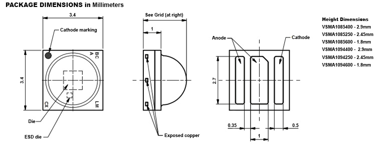 Vishay Optoelectronics Automotive Grade PIN Photodiodes with Increased Signal-to-Noise Ratio