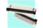ZIF Type Board-to-FPC Connectors series with 0.5mm pitch/contact spacing in Slide SMT Type and Flip-Lock Rotary Cover Type from Excel Cell Electronic (ECE)