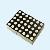 Click to view full size of image of Through-Hole Display, 1.2in 5x7 Dot Matrix Display, Common Cathode, Yellow Green