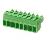 Click to view full size of image of Female socket block, Screw connection, No. of poles: 10, Width: 38.1 mm, Color: Green