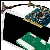Click to view full size of image of Novasom Industries' Accessories: CABLE FFC 6 POS 0.5 MM 3in, CABLE FFC 6 POS 0.5 MM 3in for the adapters N.ADA-1X-050517-00  to P-line board
