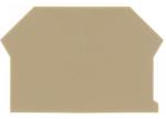 Click to view full size of image of End plate, Width: 1.5 mm, Color: Beige