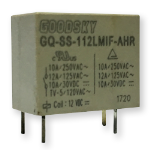 Click to view full size of image of GQ Series 1-Pole Reflow Solderable Relay, 5A,  Standard Class, Glow Wire Category - IEC 60335-1 & 61810-1, Halogen, Standard Soldering, 24VDC