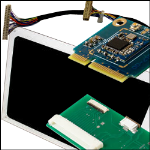 Click to view full size of image of Novasom Industries' Display 7in LVDS touch PCAP, Display LVDS 7in 1024x600, pcap touch