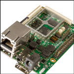 Click to view full size of image of Novasom Industries' Development Kit M11FT, Including: NovasomM11 board, Micro SD 4GB with SDK and credential to log support area, Power supply wall plug, Console cable