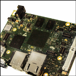 Click to view full size of image of Novasom Industries' Development Kit S8FT: Novasom S8 Full Turbo board (board code: NI240613-FS01), Micro sd 4GB with SDK and credential to log support area, last version of Android preloaded in flash, Power supply wall plug, Console cable